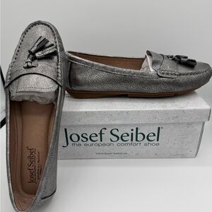Josef Seibel Silver Loafers